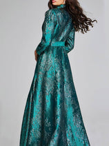 Jovani Green Long Sleeve Mother of the Bride Dress Evening Gown 40297