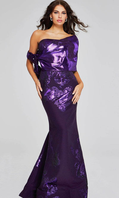 Jovani 40318 - Floral Embellished Strapless Prom Gown - Prom