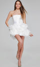 Jovani 40334 - Rosette Skirt Cocktail Dress - Prom