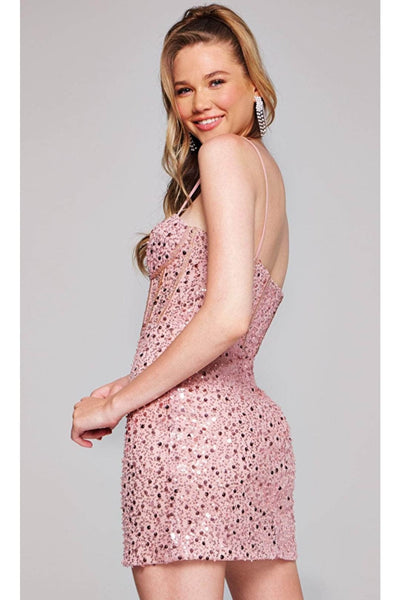 Jovani 40358 - Embellished Corset Bodice Cocktail Dress - Prom