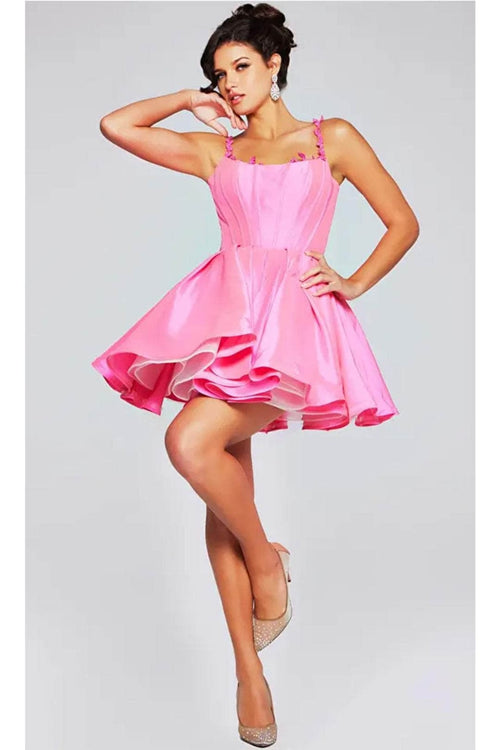 Jovani 40379 - Embellished Straps Corset Cocktail Dress - Prom