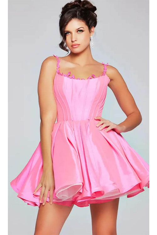 Jovani 40379 - Embellished Straps Corset Cocktail Dress - Prom
