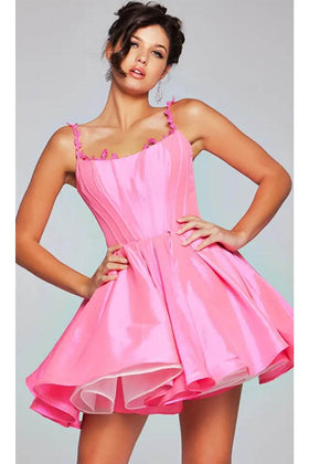 Jovani 40379 - Embellished Straps Corset Cocktail Dress