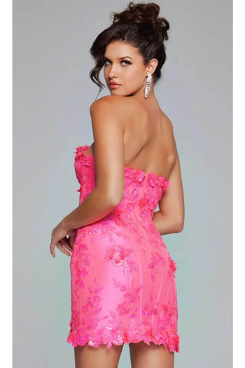 Jovani 40380 - Floral Appliqued Sweetheart Cocktail Dress - Prom