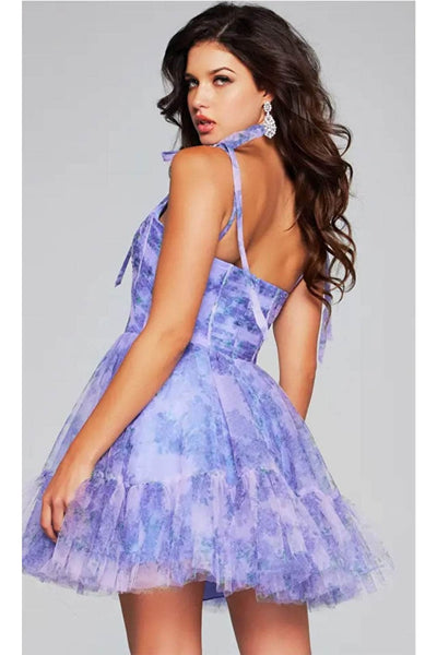 Jovani 40431 - Printed Sleeveless Cocktail Dress - Prom