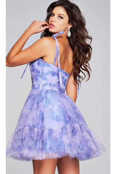 Jovani 40431 - Printed Sleeveless Cocktail Dress - Prom