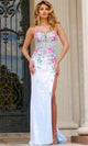 Jovani 40464 - Floral Detailed Prom Dress - Prom
