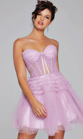 Jovani 40467 - Sweetheart A-Line Cocktail Dress with Ruffles