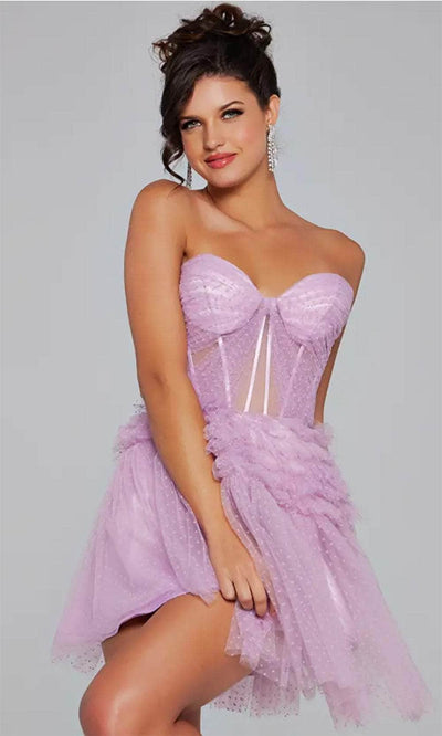 Jovani 40467 - Sweetheart A-Line Cocktail Dress with Ruffles - Prom