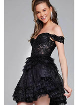 Jovani 40612 - Glamorous Embellished Corset Cocktail Dress