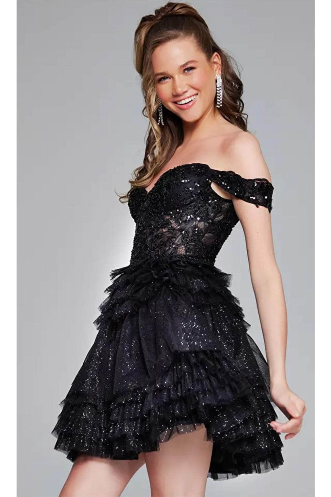 Jovani 40612 - Glamorous Embellished Corset Cocktail Dress - Prom