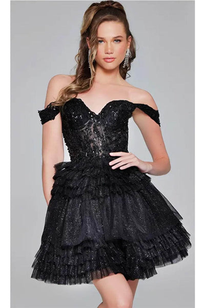 Jovani 40612 - Glamorous Embellished Corset Cocktail Dress - Prom