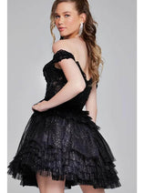 Jovani 40612 - Glamorous Embellished Corset Cocktail Dress