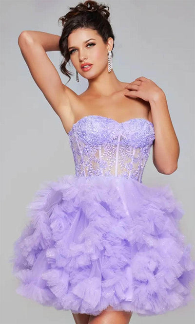 Jovani 40628 - Cocktail Dress with Ruffle Details - Prom