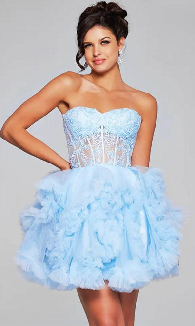 Jovani 40628 - Cocktail Dress with Ruffle Details - Prom