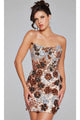 Jovani 40636 - Sequin Scoop Neck Cocktail Dress - Prom