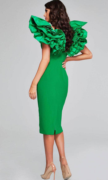 Jovani 40662 Cocktail Dress Featuring Ruffle Sleeves - Prom