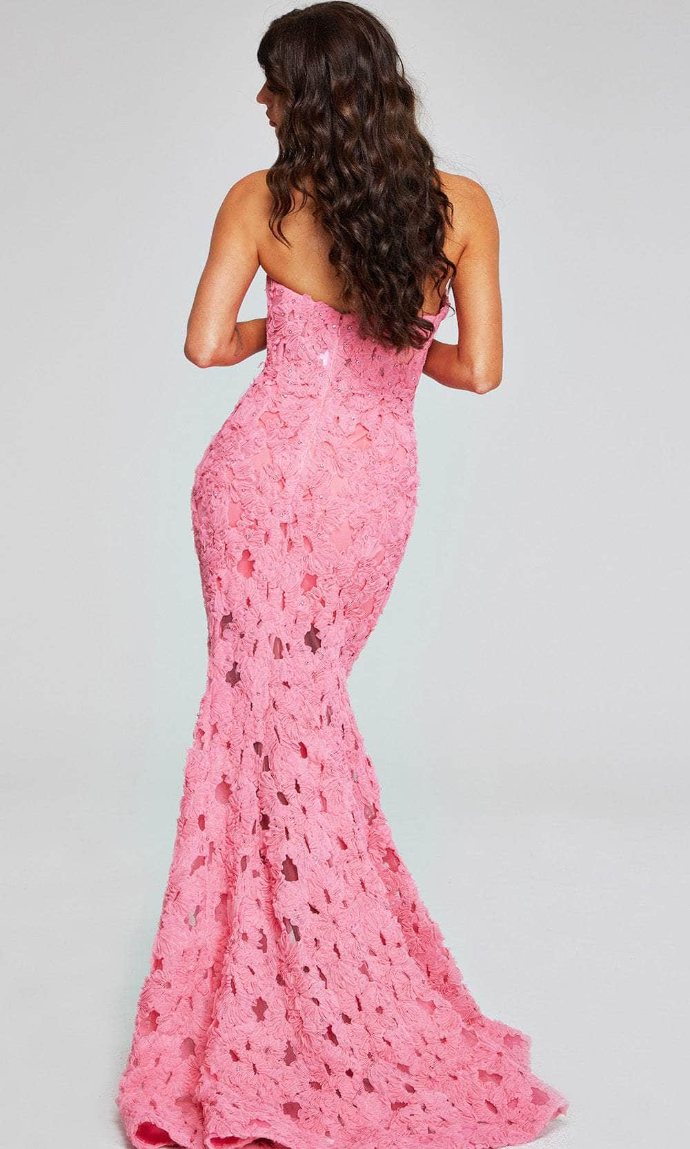 Jovani 40744 - Evening Gown in Floral Lace - Prom