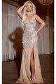Jovani 40892 Nude/Silver