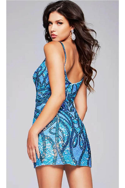 Jovani 40916 - V-Neck Sleeveless Cocktail Dress - Prom