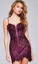 Jovani 40922 - Glitter Sheath Party Dress - Prom