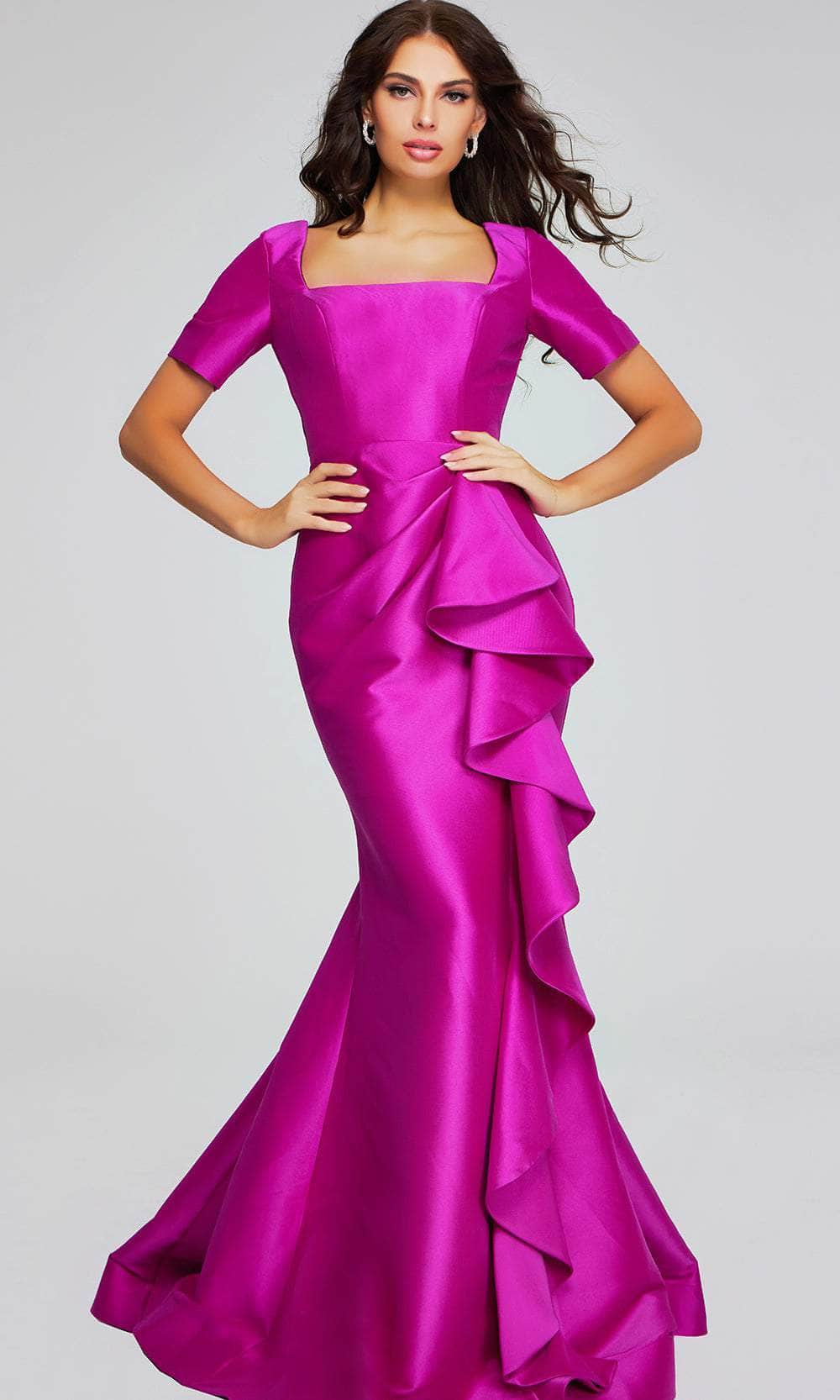 Jovani 41128 Mermaid Evening Gown in Taffeta - Prom