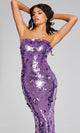 Jovani 42154 - Strapless Evening Gown with Sequins - Prom