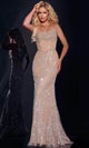 Jovani 42229 - Jeweled Scoop Prom Dress - Prom