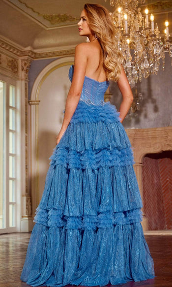 Jovani 42257 - Ruffled Lace Prom Dress - Prom