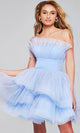 Jovani 42340 - Petal Draped Short Dress - Prom