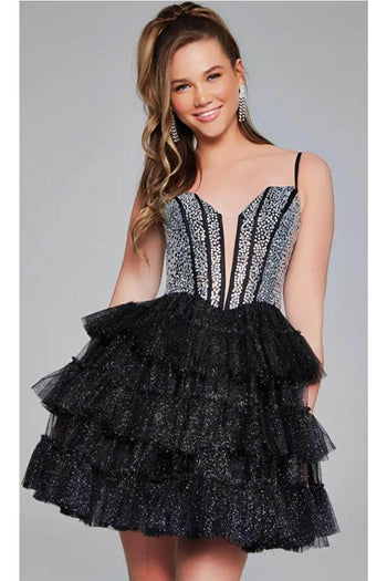 Jovani 42457 - Fitted One-Sleeve Cocktail Dress - Prom