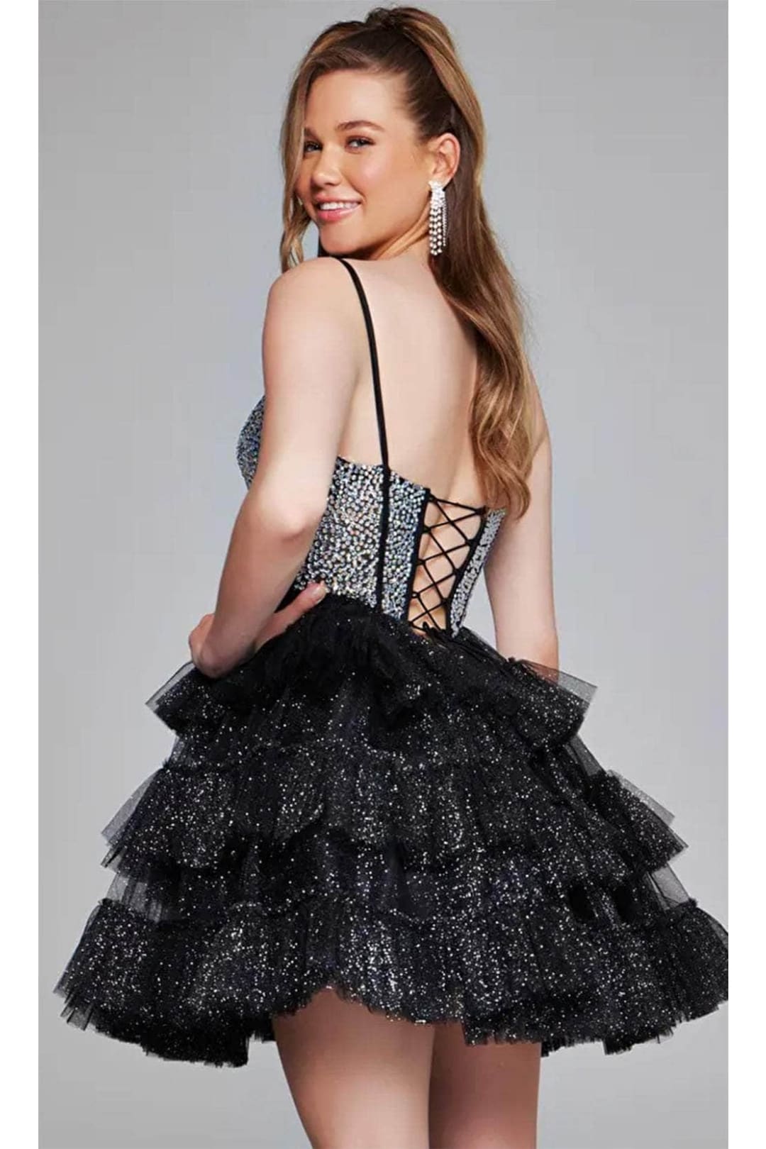 Jovani 42457 - Fitted One-Sleeve Cocktail Dress - Prom