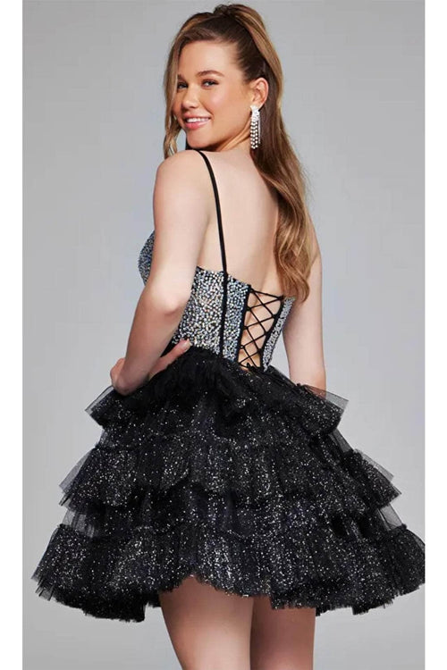 Jovani 42457 - Fitted One-Sleeve Cocktail Dress - Prom