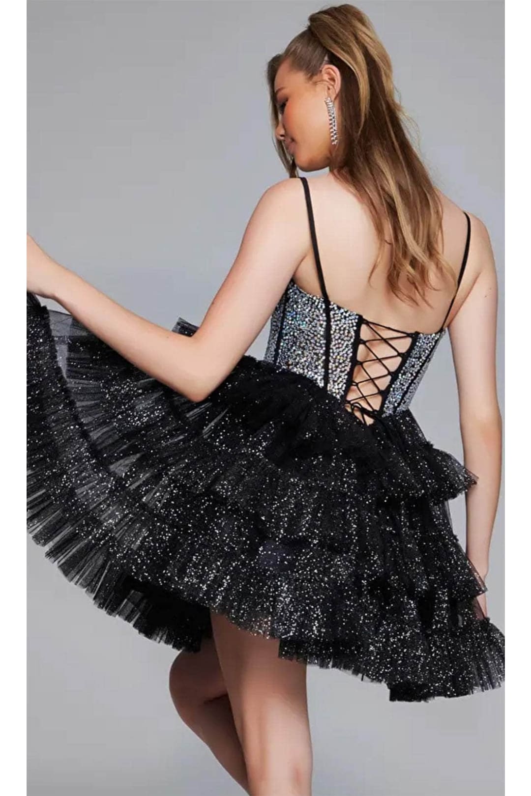 Jovani 42457 - Fitted One-Sleeve Cocktail Dress - Prom