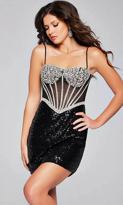 Jovani 42461 - Beaded Corset Sweetheart Party Dress - Prom