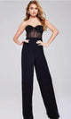 Jovani 42466 - Corset Bodice Embellished Jumpsuit - Prom