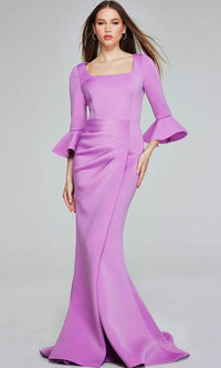 Jovani 42579 Evening Gown with Bell Sleeves - Prom