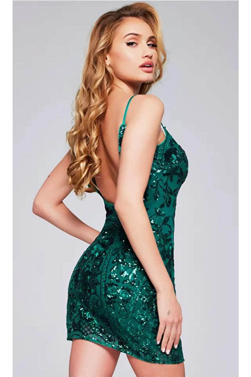 Jovani 42601 - Embellished Sheath Cocktail Dress - Prom