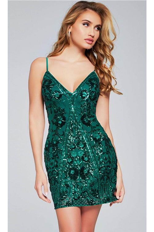 Jovani 42601 - Embellished Sheath Cocktail Dress - Prom