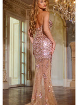 Jovani 42779 Sexy Evening Dress Sheer Sweetheart Open Back Prom Gown