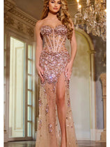 Jovani 42779 Sexy Evening Dress Sheer Sweetheart Open Back Prom Gown