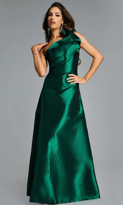 Jovani 43048 - Elegant One Shoulder Ruffle Dress