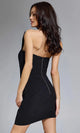 Jovani 43517 - Asymmetric Fitted Short Dress