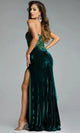 Jovani 43711 - Beaded Strapless Gown with Velvet Skirt
