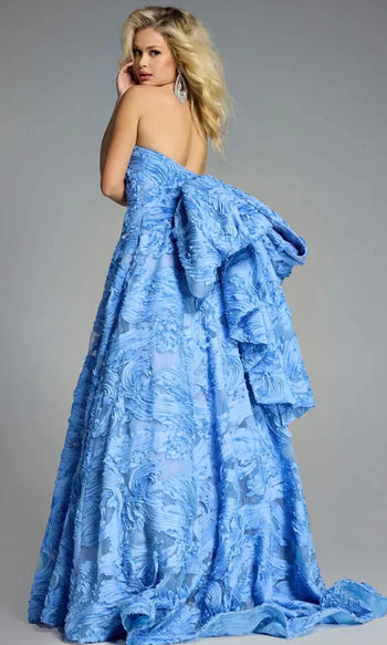 Jovani 44114 - Strapless Textured Ballgown in Black