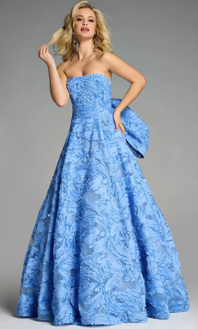 Jovani 44114 - Strapless Textured Ballgown in Black