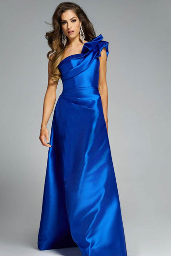 Jovani 44345 - Asymmetric A-Line Gown with Ruffle Detail Special Occasion Dress