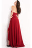 Jovani 4517 - Strapless A-Line Evening Dress with Jewel Accents and High Slit - Prom