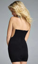 Jovani 45239 - Strapless Mini Dress with Bow Embellishments