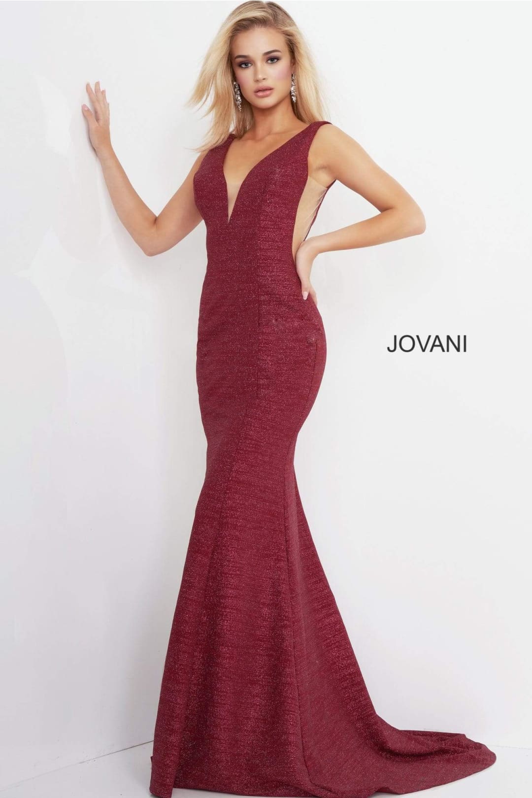 Jovani 45811 - V-Neck Prom Dress Featuring Nude Cut-Outs. - Prom